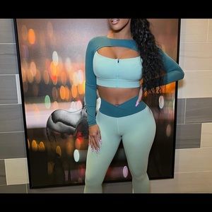 Tummy control leggings set